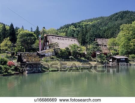 Stock Photo - Hida-no-sato, Takayama, Gifu, Japan. Fotosearch