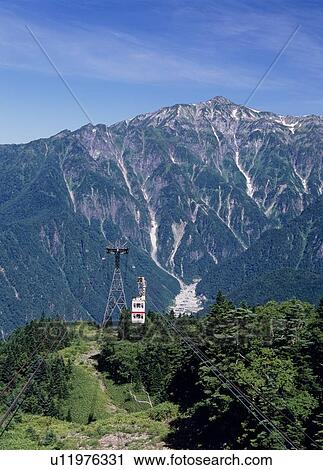 Shinhodaka Ropeway and Kasagatake, Takayama, Gifu, Japan View Large Photo Image Stock Image - Shinhodaka Ropeway and Kasagatake, Takayama, Gifu, Japan. Fotosearch