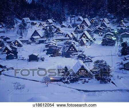 Picture - Shirakawago, Shirakawa, Gifu, Japan. Fotosearch