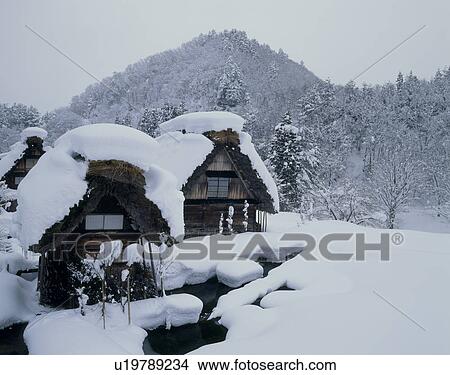 Picture - Shirakawago, Shirakawa, Gifu, Japan. Fotosearch