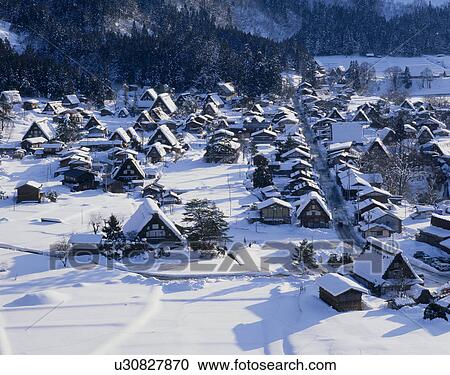 Shirakawago, Shirakawa, Gifu, Japan View Large Photo Image Stock Image - Shirakawago, Shirakawa, Gifu, Japan. Fotosearch