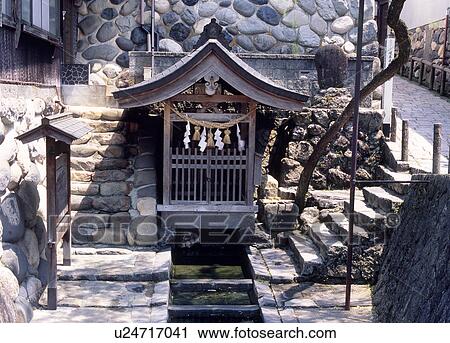 Stock Image - Sougi Sui, Gujo, Gifu, Japan. Fotosearch
