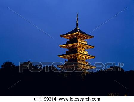 Five Story Pagoda of Bitchu Kokubunji Temple, Soja, Okayama, Japan View Large Photo Image Picture - Five Story Pagoda of Bitchu Kokubunji Temple, Soja, Okayama, Japan. Fotosearch