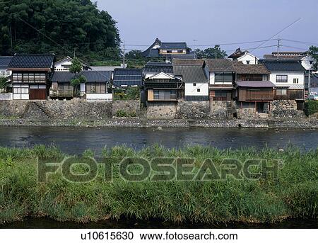 Stock Image - Katsuyama Town, Maniwa, Okayama, Japan. Fotosearch