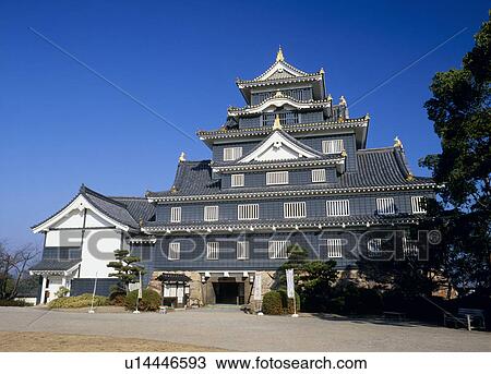 Stock Image - Okayama Castle, Okayama, Okayama, Japan. Fotosearch
