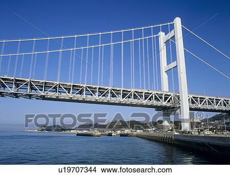 Picture - Seto-Ohashi Bridge, Kurashiki, Japan. Fotosearch
