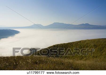 Field of Clouds at Mount Aso, Aso, Kumamoto, Japan View Large Photo Image Stock Photo - Field of Clouds at Mount Aso, Aso, Kumamoto, Japan. Fotosearch