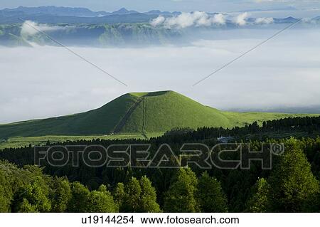 Picture - Kome Zuka, Aso, Kumamoto, Japan. Fotosearch