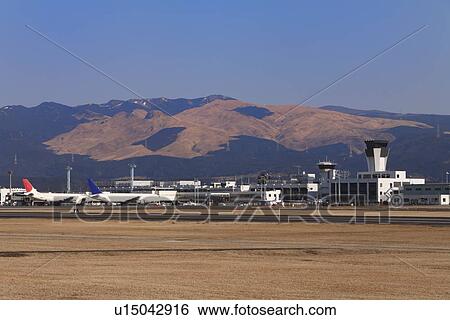 Stock Photograph - Kumamoto Airport, Mashiki, Kumamoto, Japan. Fotosearch