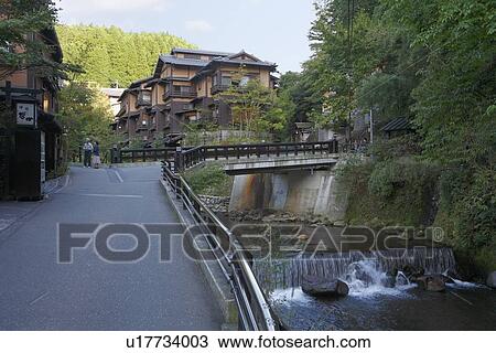 Stock Image - Kurokawa Onsen, Minamioguni, Kumamoto, Japan. Fotosearch