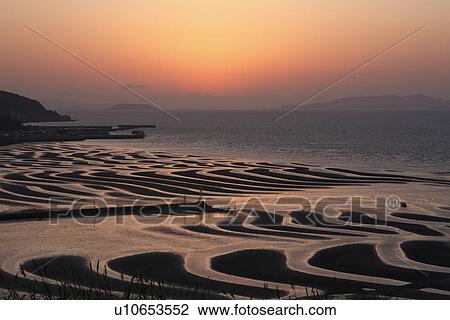 Stock Image - Okoshiki Beach, Uto, Kumamoto, Japan. Fotosearch