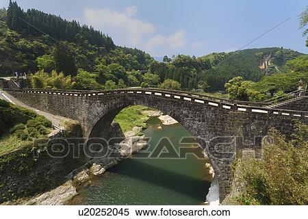 Stock Photography - Reitai Bridge, Misato, Kumamoto, Japan. Fotosearch