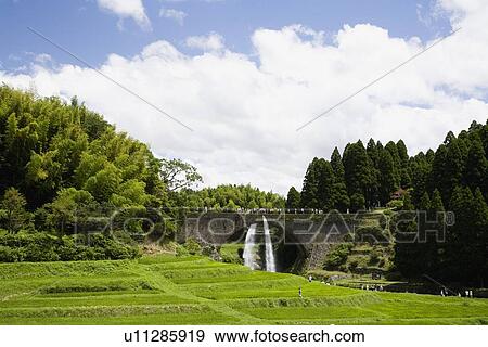 Stock Photo - Tsujun Bridge, Yamato, Kumamoto, Japan. Fotosearch