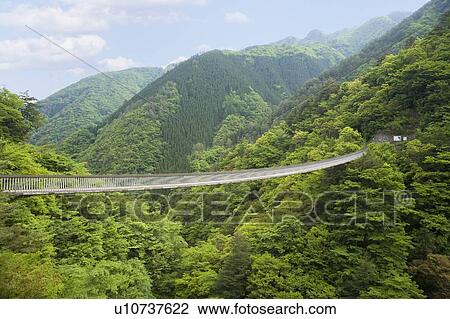 Stock Image - Umenoki Todoro Bridge, Yatsushiro, Kumamoto, Japan. Fotosearch
