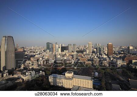 Cityscape, Minato, Tokyo, Japan View Large Photo Image Picture - Cityscape, Minato, Tokyo, Japan. Fotosearch