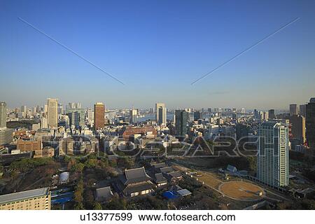 Stock Photo - Cityscape, Minato, Tokyo, Japan. Fotosearch