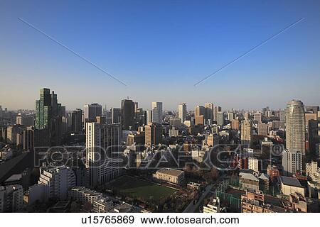 Cityscape, Minato, Tokyo, Japan View Large Photo Image Stock Photo - Cityscape, Minato, Tokyo, Japan. Fotosearch
