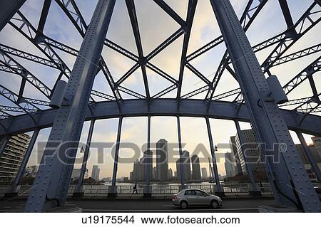 Picture - Eitai Bridge, Chuo, Tokyo, Japan. Fotosearch