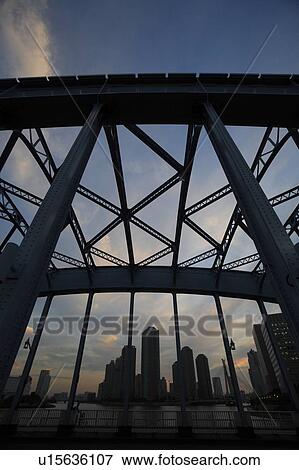 Stock Photo - Eitai Bridge, Chuo, Tokyo, Japan. Fotosearch