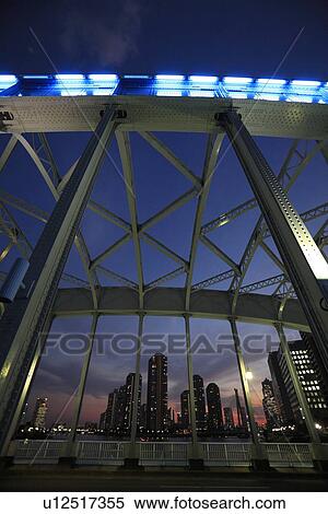 Stock Photography - Eitai Bridge, Chuo, Tokyo, Japan. Fotosearch
