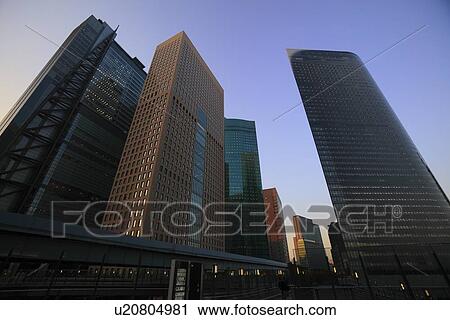 Shiodome, Minato, Tokyo View Large Photo Image Stock Image - Shiodome, Minato, Tokyo. Fotosearch