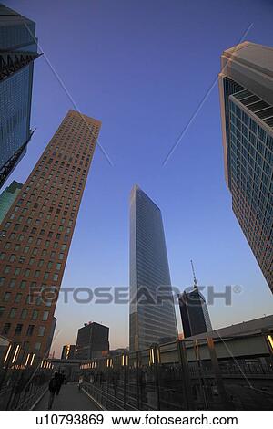 Shiodome, Minato, Tokyo View Large Photo Image Stock Photo - Shiodome, Minato, Tokyo. Fotosearch