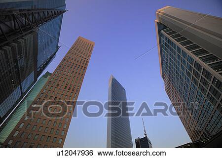 Stock Photograph - Skyscraper, Minato, Tokyo, Japan. Fotosearch