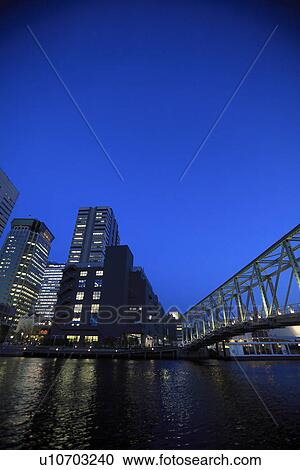 Tennoz Fureai Bridge, Shinagawa, Tokyo, Japan View Large Photo Image Stock Image - Tennoz Fureai Bridge, Shinagawa, Tokyo, Japan. Fotosearch