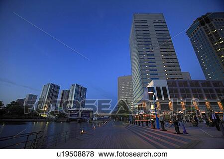 Tennoz Isle, Shinagawa, Tokyo, Japan View Large Photo Image Stock Photo - Tennoz Isle, Shinagawa, Tokyo, Japan. Fotosearch