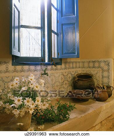 Stock Image - kitchen window. Fotosearch