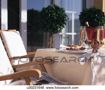 Stock Photograph - prepaired table. Fotosearch