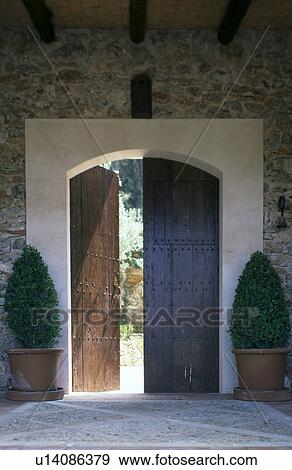 Wodden Gate View Large Photo Image Stock Photo - Wodden Gate. Fotosearch