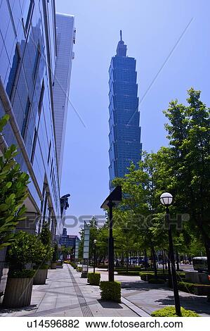 Taiwan, Taipei, Taipei 101 View Large Photo Image Stock Image - Taiwan, Taipei, Taipei 101. Fotosearch
