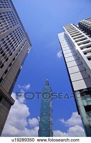 Stock Image - Taiwan, Taipei, Taipei 101. Fotosearch