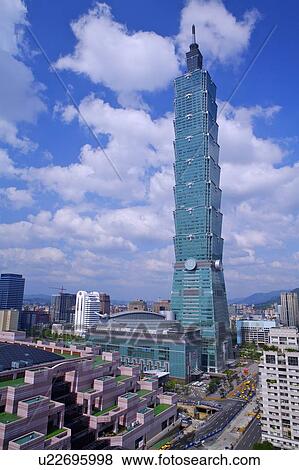 Stock Photo - Taiwan, Taipei, Taipei 101. Fotosearch