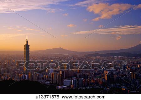 Taiwan, Taipei, Taipei 101 View Large Photo Image Stock Photography - Taiwan, Taipei, Taipei 101. Fotosearch