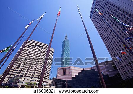 Taiwan, Taipei, Taipei 101, Xinyi Commercial Center View Large Photo Image Stock Image - Taiwan, Taipei, Taipei 101, Xinyi Commercial Center. Fotosearch