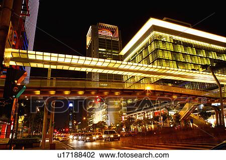 Stock Image - Taiwan, Taipei, Xinyi Commercial Center. Fotosearch