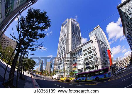 Taiwan, Taipei, Xinyi Commercial Center View Large Photo Image Stock Photo - Taiwan, Taipei, Xinyi Commercial Center. Fotosearch