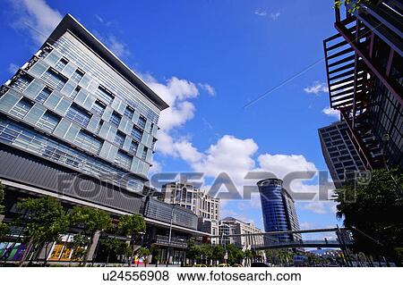 Taiwan, Taipei, Xinyi Commercial Center View Large Photo Image Stock Photo - Taiwan, Taipei, Xinyi Commercial Center. Fotosearch