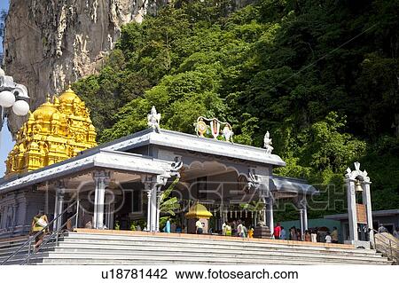 Stock Image - Malaysia, Kuala Lumpur, Batu Cave, Hinduism, Temple. Fotosearch
