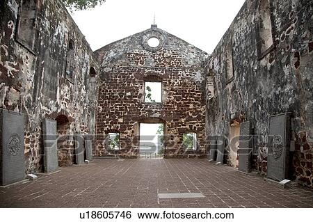 Stock Photograph - Malaysia, Melaka State, Francis Xavier Church. Fotosearch