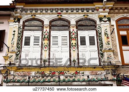 Stock Image - Malaysia, Melaka State, Jonker Street. Fotosearch