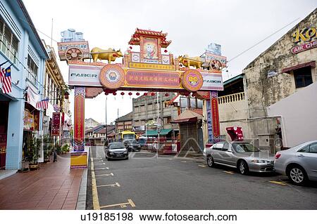Stock Photo - Malaysia, Melaka State, Jonker Street. Fotosearch