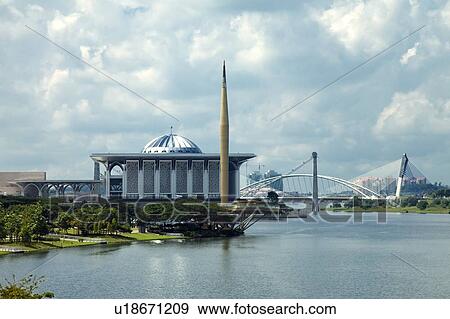 Stock Photo - Malaysia, Putrajaya, Putra Lake. Fotosearch