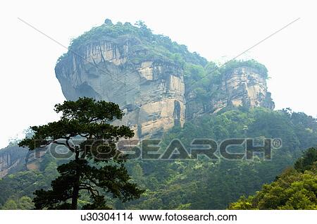 Asia, China, Fujian, UNESCO, World Cultural Heritage, World Natural Heritage, Wuyi Mountain, Wuyi Palace Scenic Area, The King Peak View Large Photo Image Picture - Asia, China, Fujian, UNESCO, World Cultural Heritage, World Natural Heritage, Wuyi Mountain, Wuyi Palace Scenic Area, The King Peak. Fotosearch