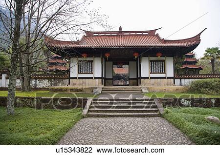 Asia, China, Fujian, UNESCO, World Cultural Heritage, World Natural Heritage, Wuyi Mountain, Wuyi Palace Scenic Area, Zhu Xi Memorial Hall View Large Photo Image Stock Image - Asia, China, Fujian, UNESCO, World Cultural Heritage, World Natural Heritage, Wuyi Mountain, Wuyi Palace Scenic Area, Zhu Xi Memorial Hall. Fotosearch