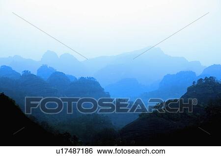 Asia, China, Fujian, UNESCO, World Cultural Heritage, World Natural Heritage, Wuyi Mountain View Large Photo Image Stock Photograph - Asia, China, Fujian, UNESCO, World Cultural Heritage, World Natural Heritage, Wuyi Mountain. Fotosearch