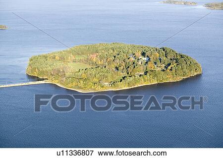 Aerial view of Casco Bay Islands off of Portland Maine View Large Photo Image Stock Photo - Aerial view of Casco Bay Islands off of Portland Maine. Fotosearch