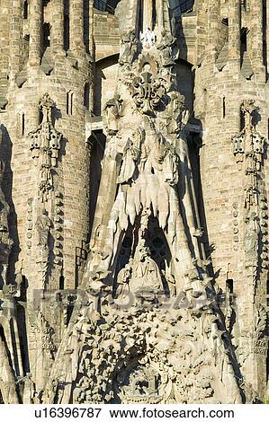 Antoni Gaudi's Sagrada Familia or the Temple Expiatori de la Sagrada Familia was begun in 1882, Barcelona, Spain View Large Photo Image Stock Photo - Antoni Gaudi's Sagrada Familia or the Temple Expiatori de la Sagrada Familia was begun in 1882, Barcelona, Spain. Fotosearch